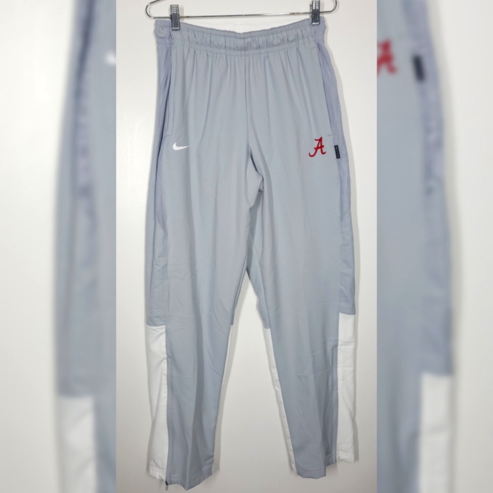 Nike Dry Fit A's Gray An White Track Pants Medium